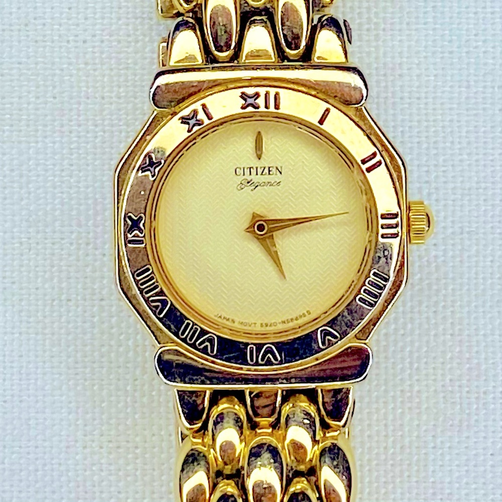 Women’s Citizen Elegance Gold Watch